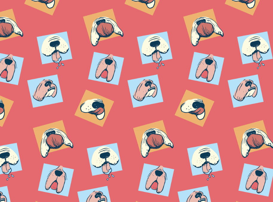 pet brand illustrations. pattern design