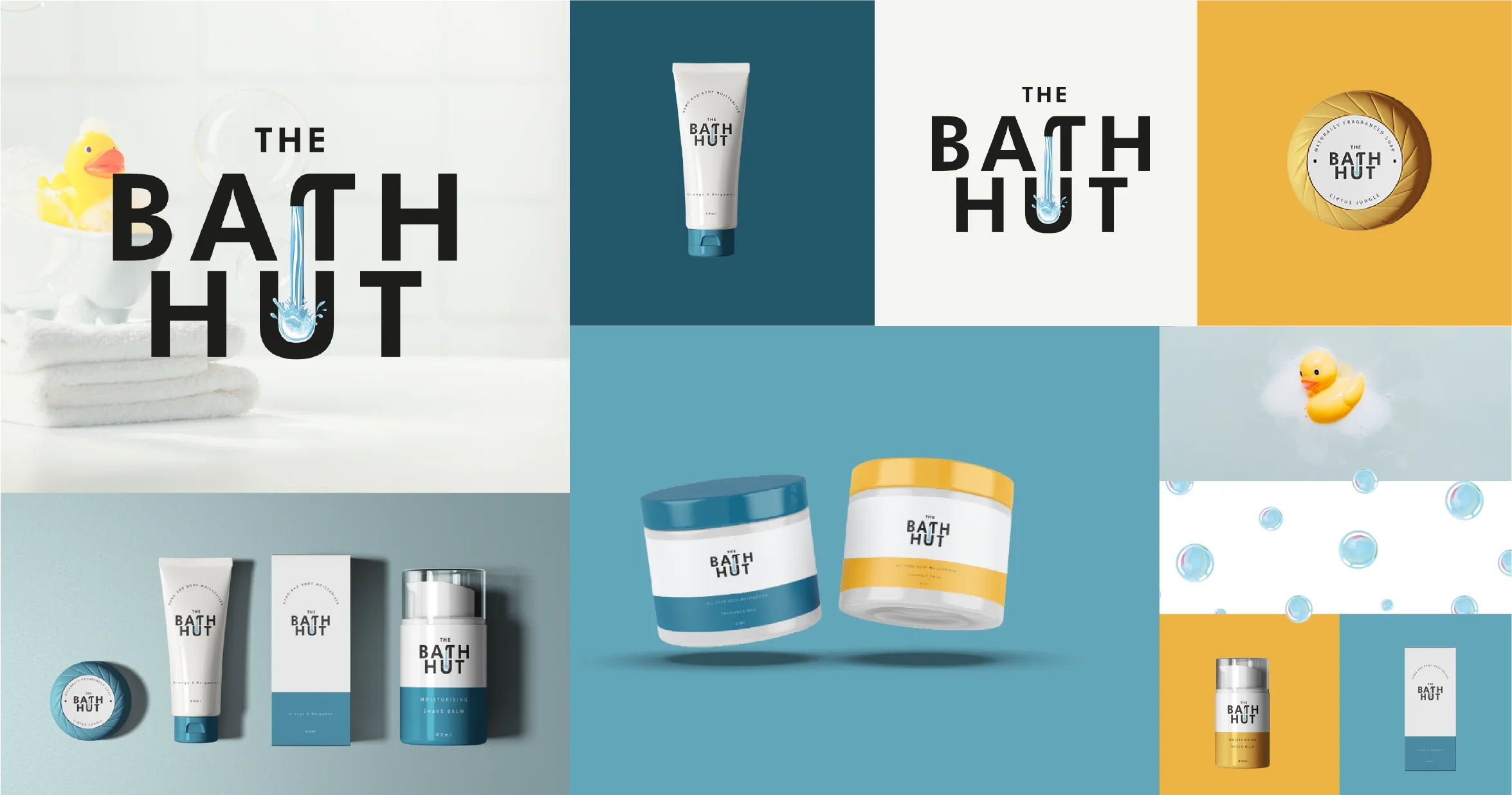 Bath products - brand identity and packaging