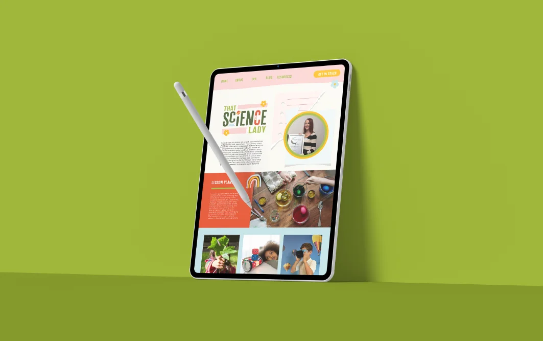 Web design - that science lady brand
