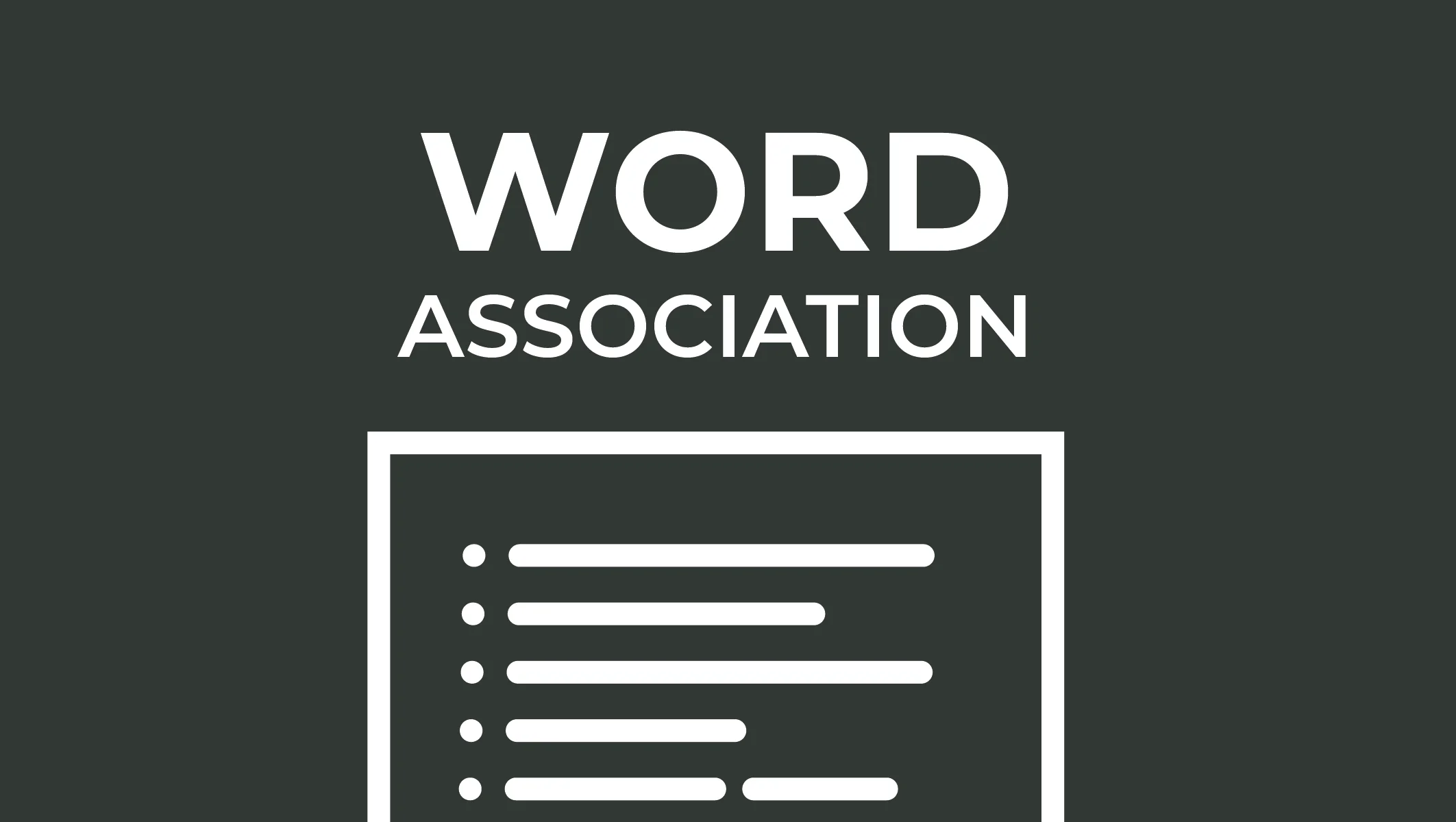 word association for naming a business
