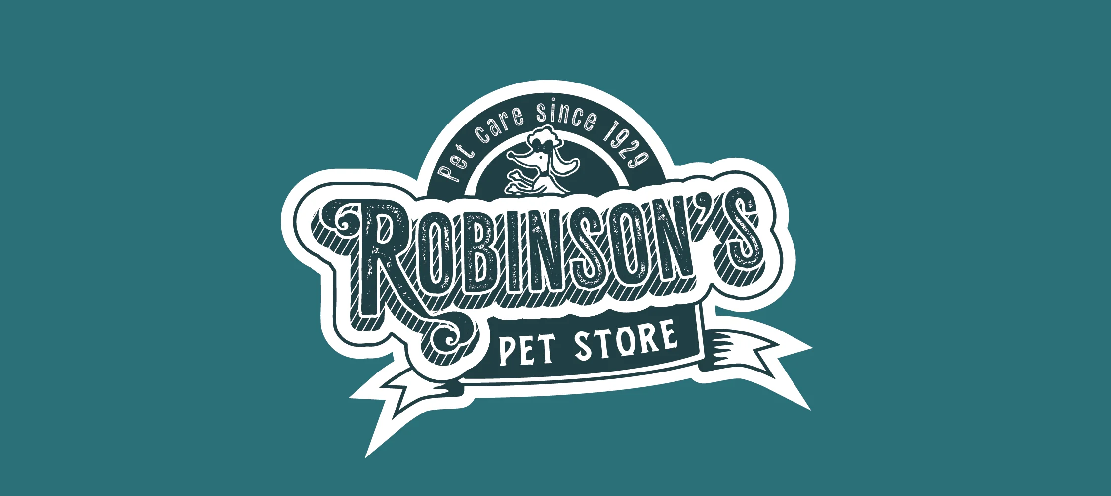 Vintage logo design for a pet store
