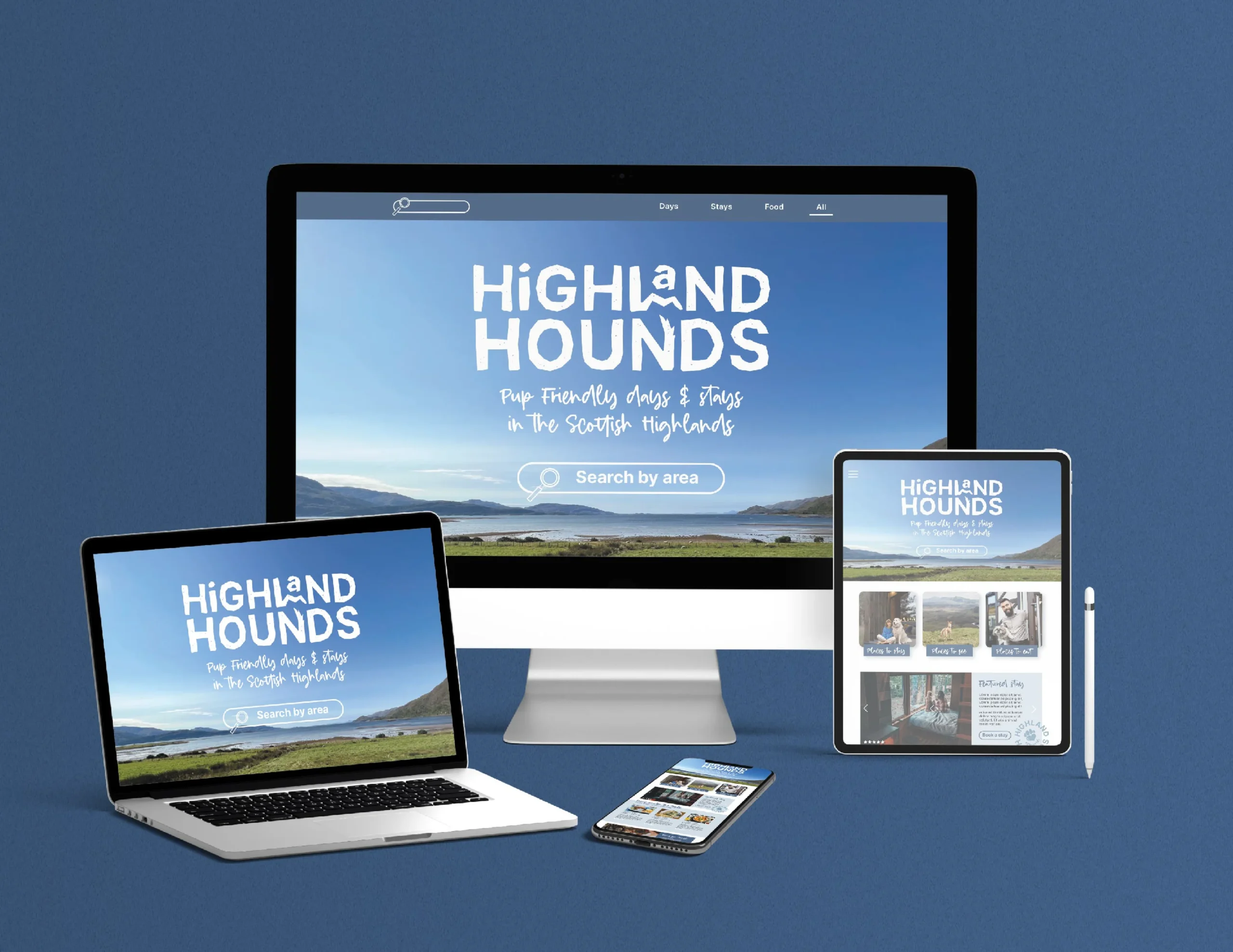 Web design for pet businesses - Pet brand website responsive on all devices