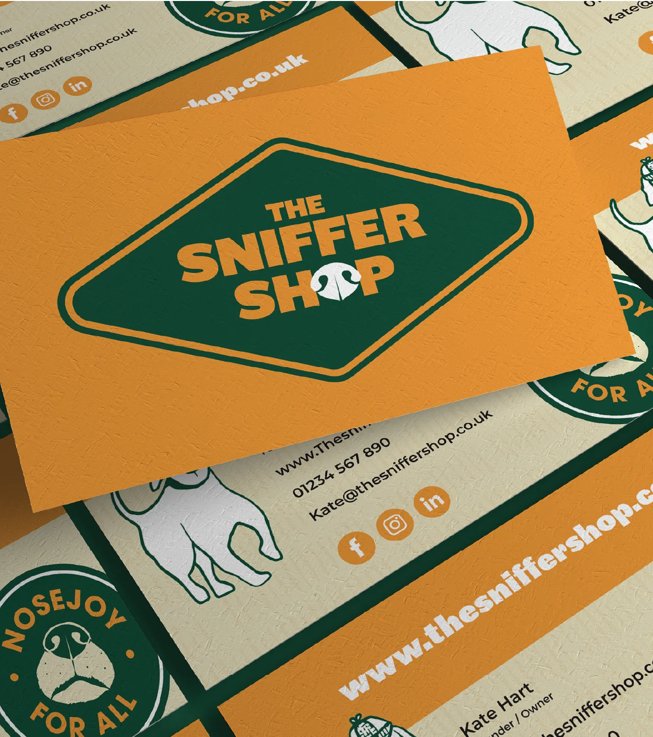 pet brand business cards