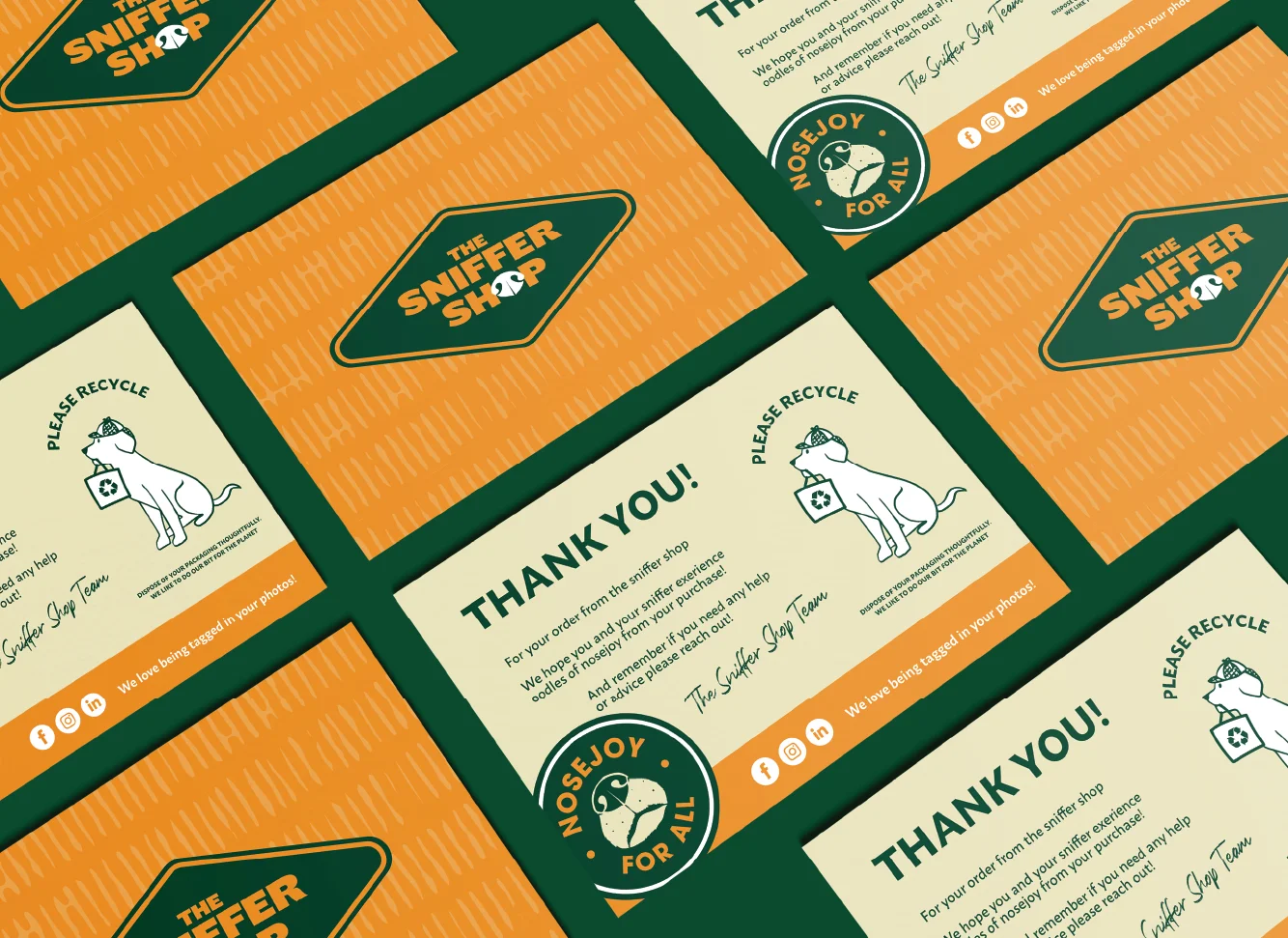 Paper bag with vintage logo - pet brand