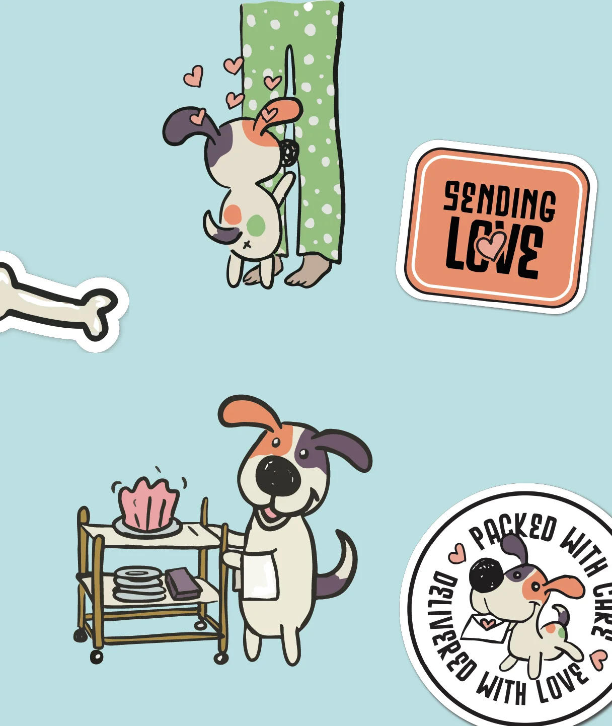 rebranding a pet gifting company illustrations 2