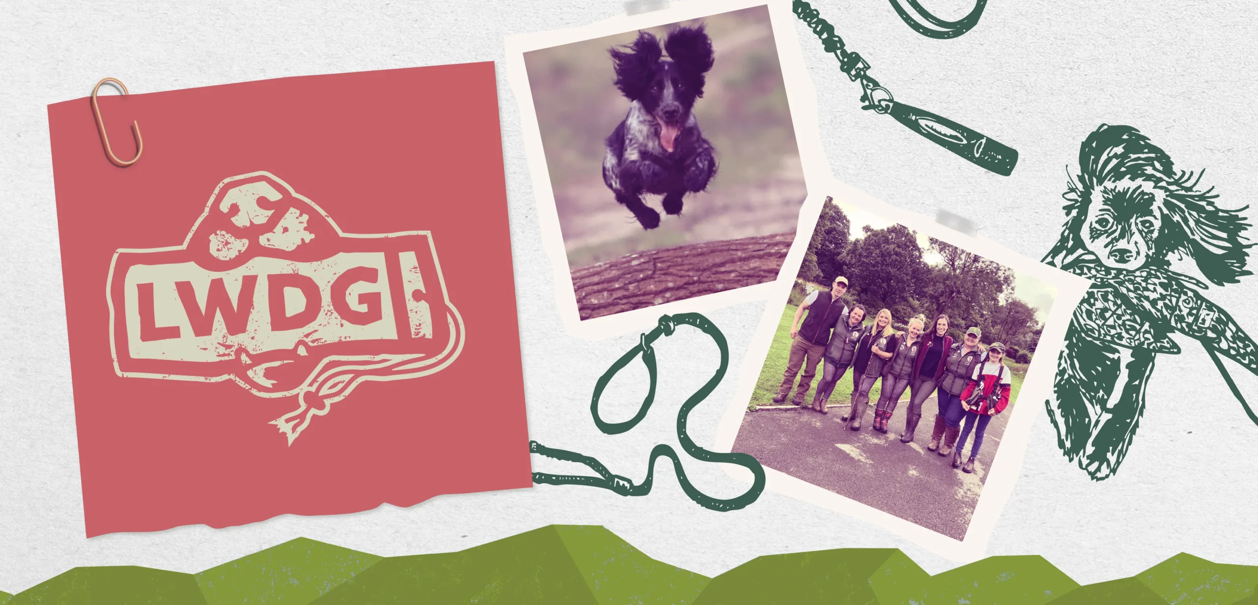 Dog training logo and branding Ladies working dogs